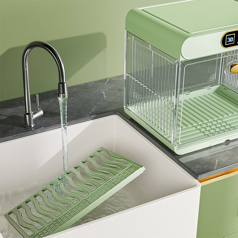 Cup holders, household dustproof cup storage shelves, foldable tabletop tea cup shelves, tea set storage cabinets