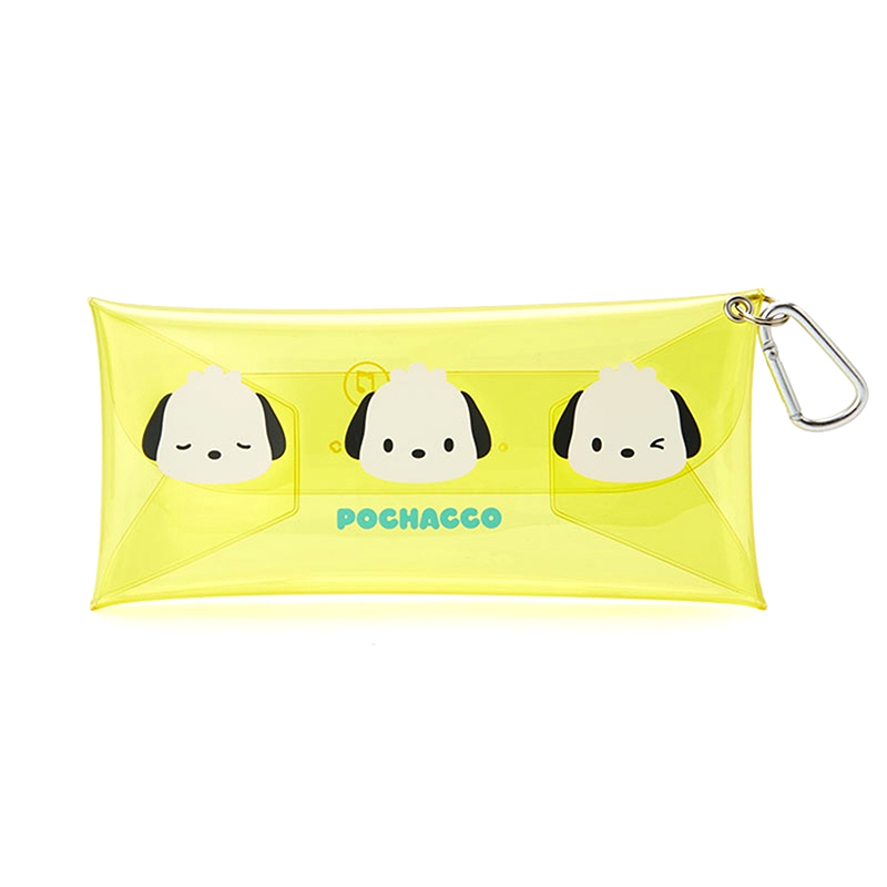 Sanrio Kuromi Hello Kitty Purin Dog Pencil Case Cartoon Transparent Water Proof Storage Bag Bags Pendant Student Stationery Box. 