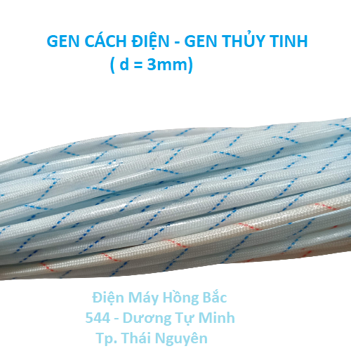 Gen cách điện sợi thủy tinh -20 ống gen cách điện phi 3mm