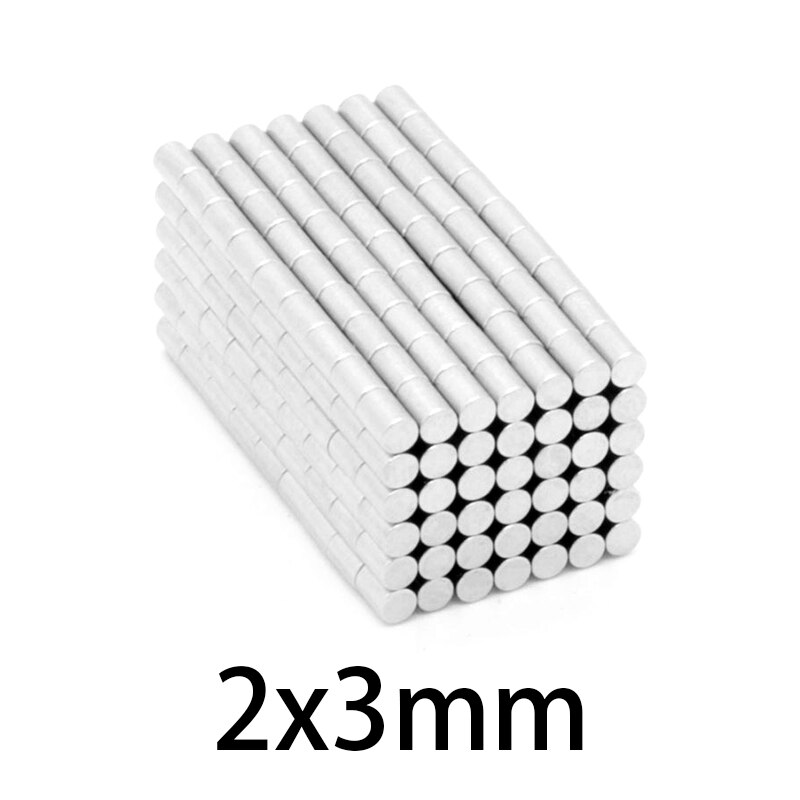 Nam châm viên 2x3mm sl 100 viên , nam châm đất hiếm