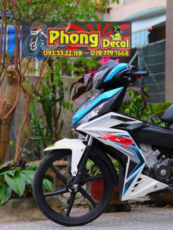 Tem Rời Honda Winner RS TRắng Xanh