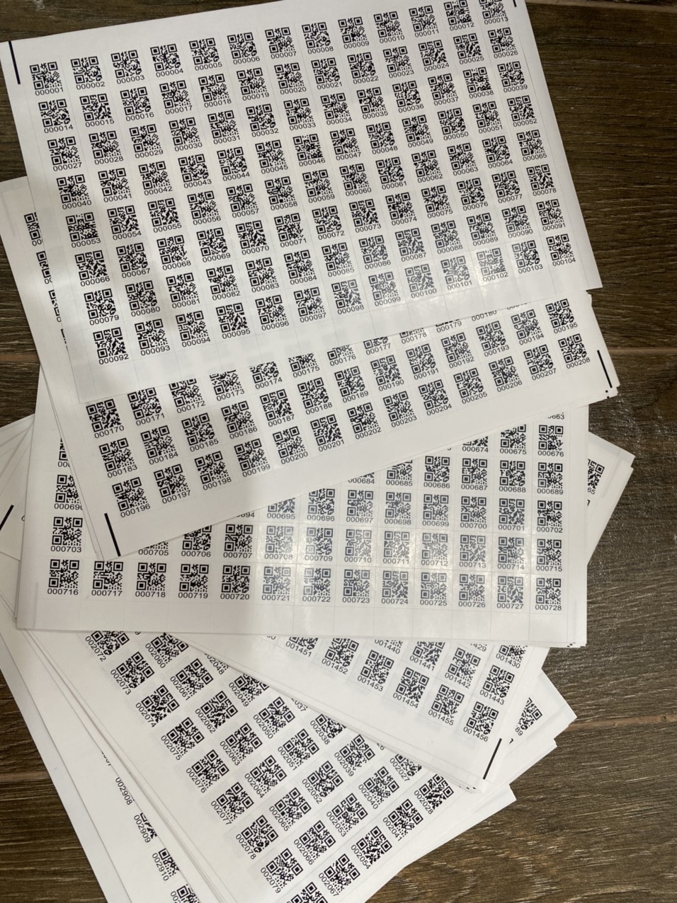 Combo 1000 tem mã vạch qr 1.5x1.5cm