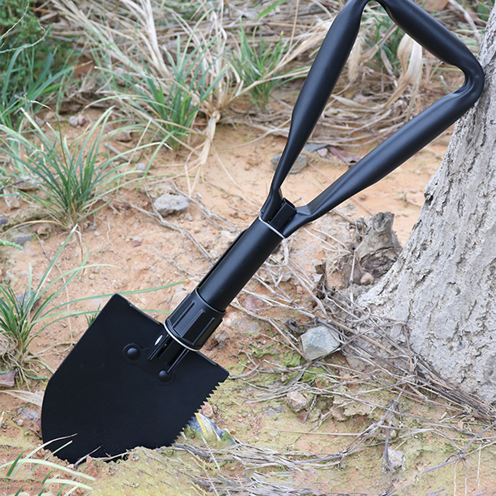 Multifunctional Military Folding Shovel High Durability Compact Size Portable Camping Digging Shovel Multi-Tool for Backpacking