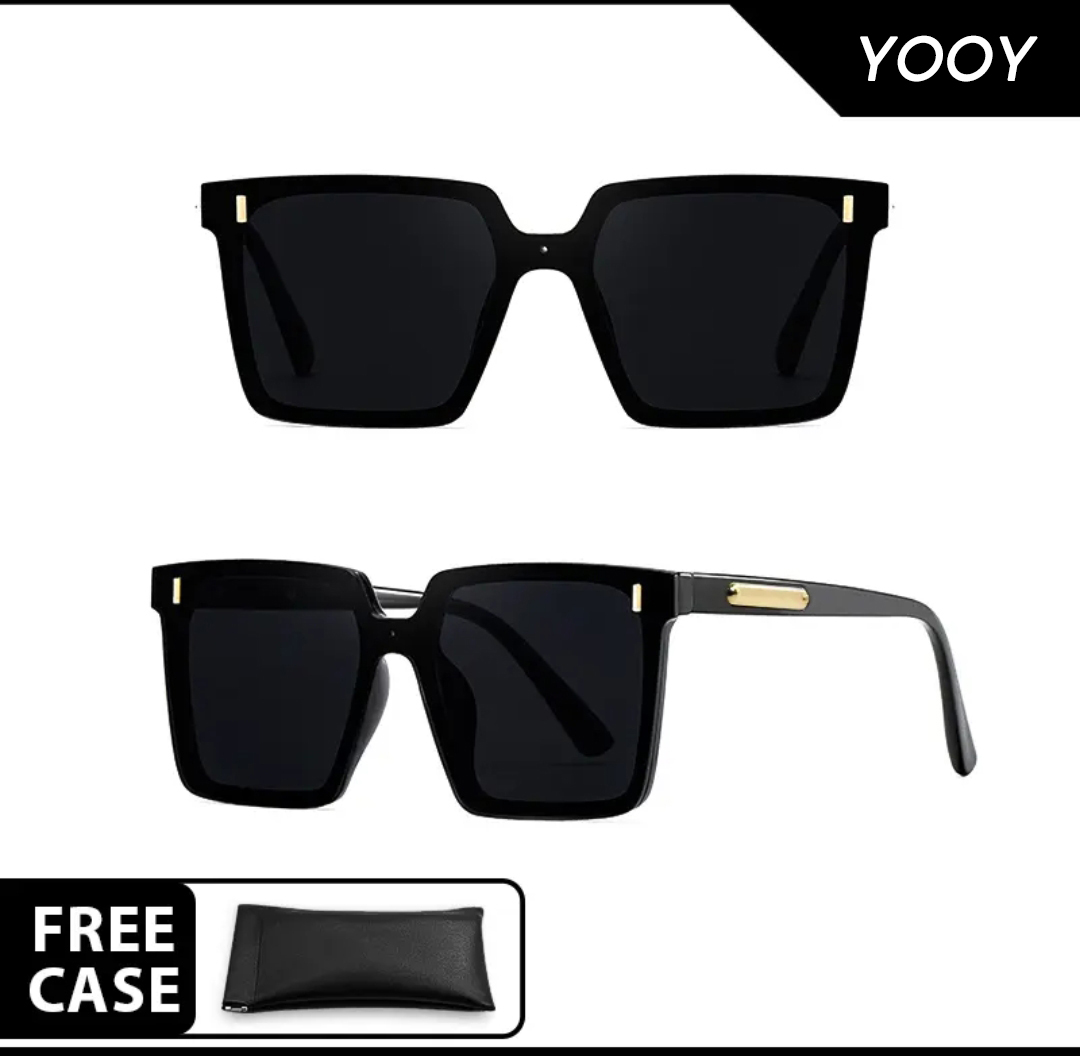 Polarized Uv Protection Sunglasses Unisex Korea Eyeglasses Icon Sun Glasses Square Medium Frame Eyeglass High Quality. 