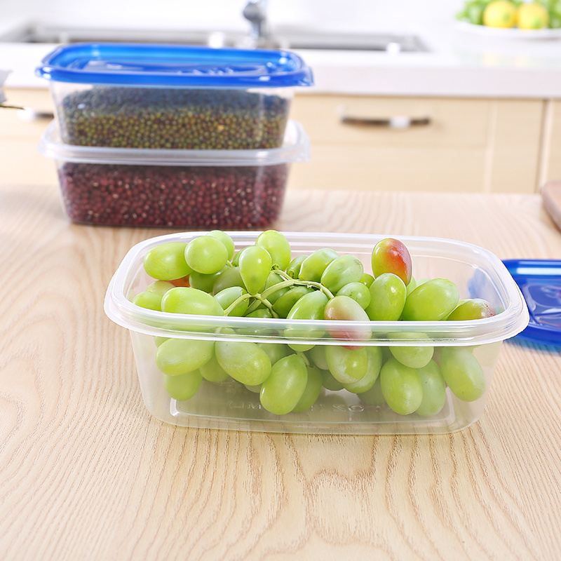 【Topnotch Store】5pcs! Eco friendly disposable food containers lids plastic takeaway food packaging box for Lunch Pastry biscuit tray. 
