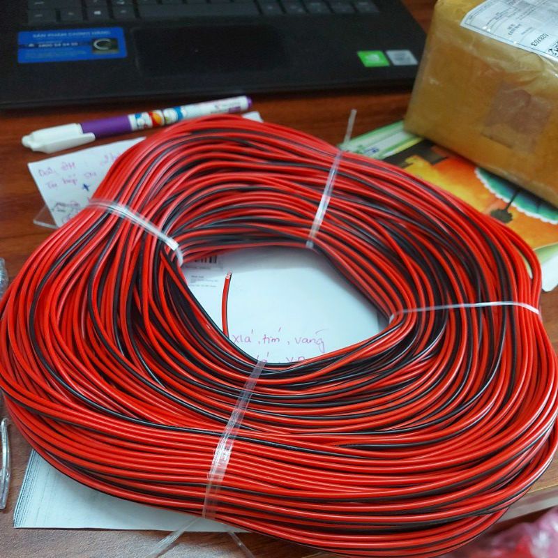 Dây điện đôi 24AWG lõi đồng 100M