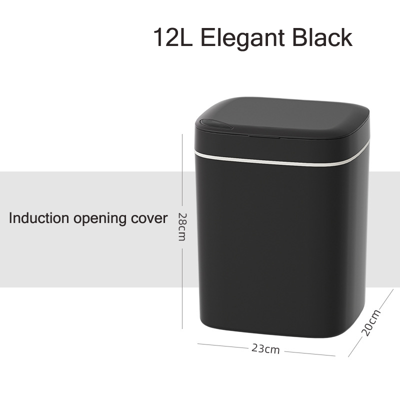 XIAOMIMIJIA Smart trash can for home living room and bathroom touch-free lidded anti-odor automatic sensing trash can