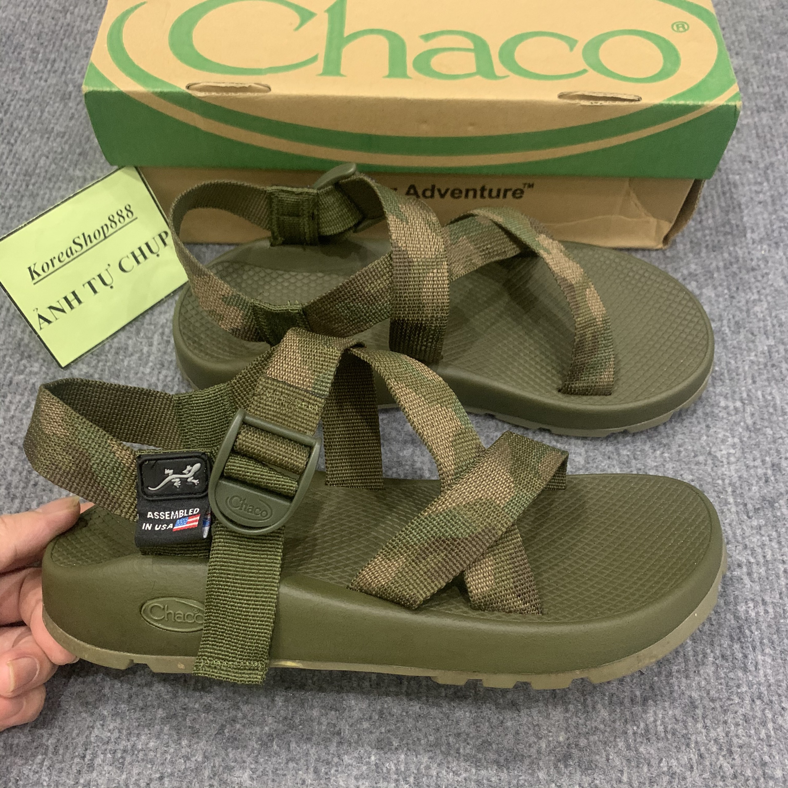 Dép Sandal Nam Chaco Rằn Ri D35