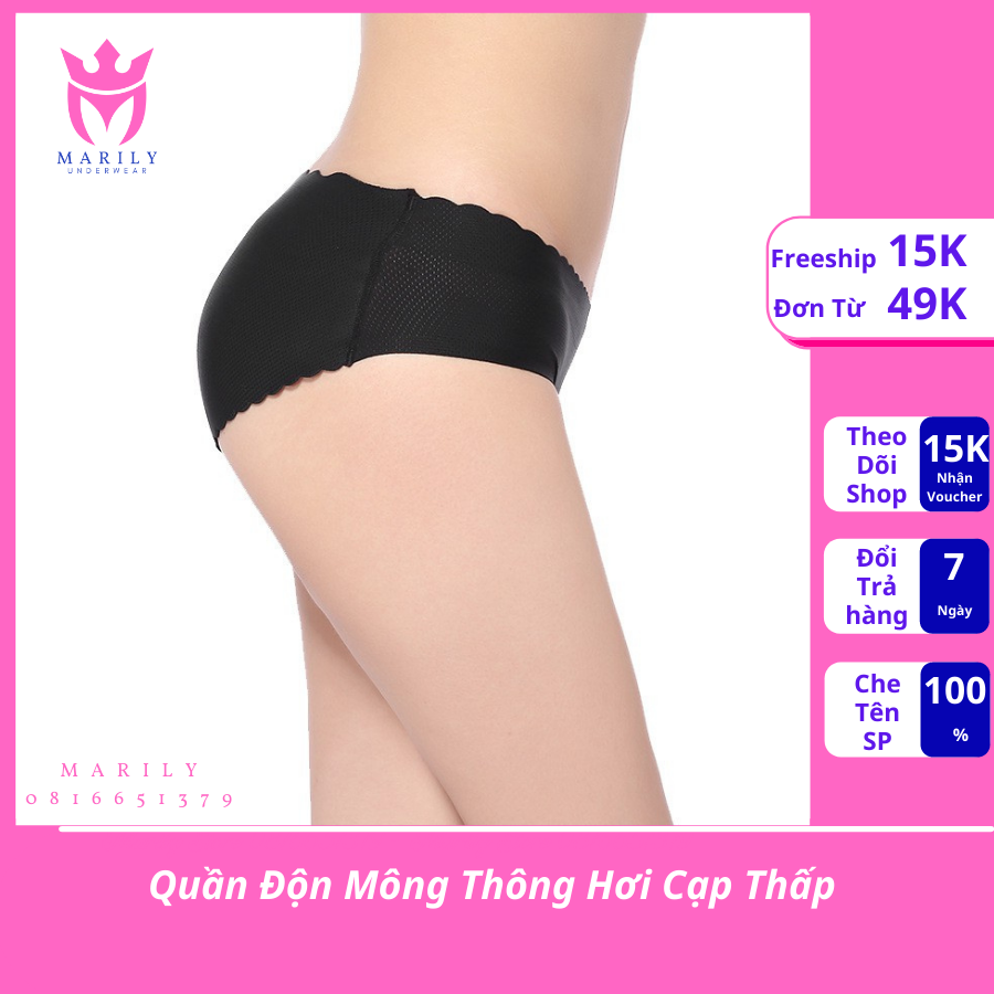 Quần Độn Mông Thông Hơi Cạp Thấp