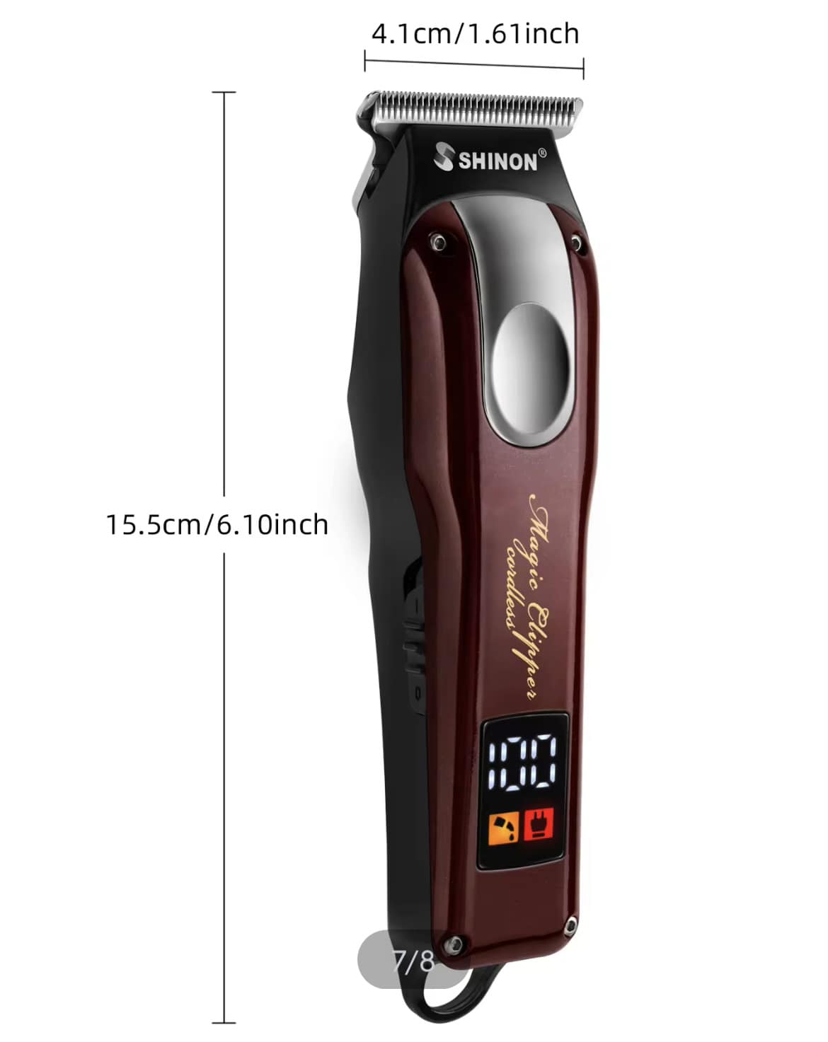 SHINON Beard Trimmer for Men, Electric Razor Hair Trimmer, Cordless ...