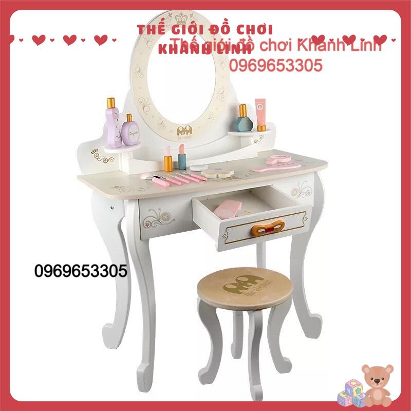 Đồ chơi bàn trang điểm bằng gỗ cao 90cm (2 màu )