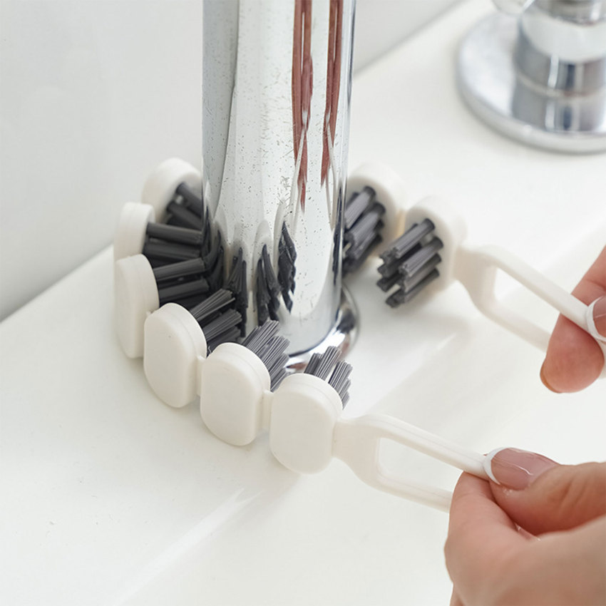 Multifunctional Flexible Corner Cleaning Brush Window Washing Brush With Hole Bathroom Toilet Cleaner Tools Kitchen Bathroom Accessories