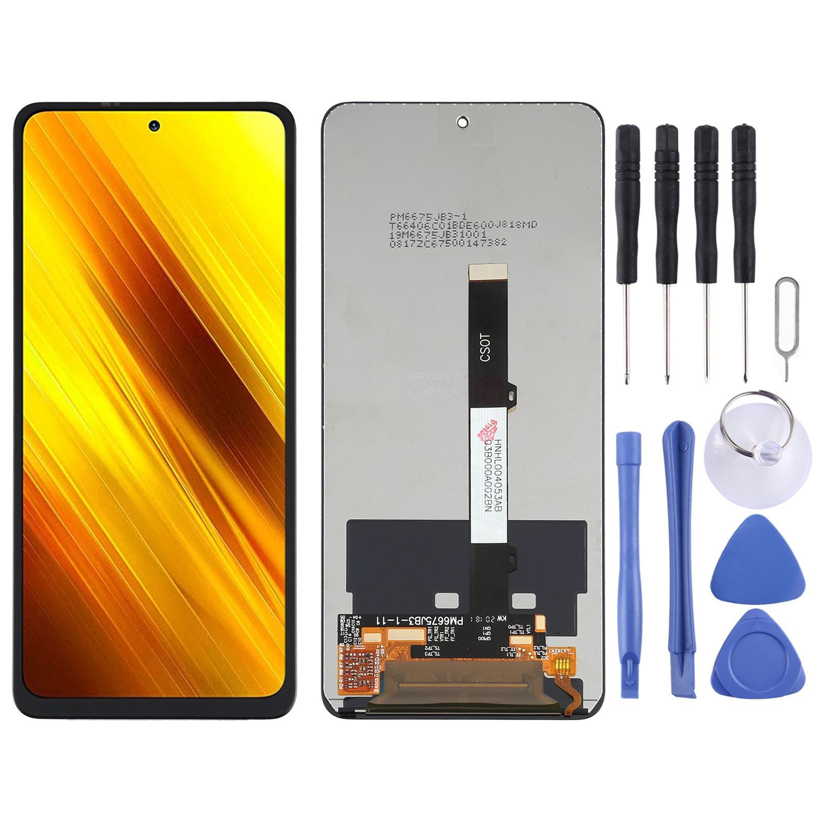 Lcd screen and digitizer full assembly for xiaomi poco x3/redmi note 9 pro 5g/mi 10t lite 5g m2010j19sc m2010j19cg m2007j17g