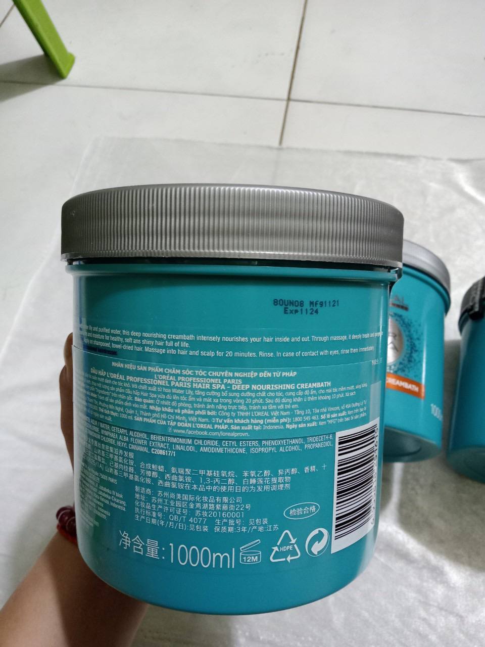 KEM HẤP DẦU Ủ TÓC LOREAL 1000ml