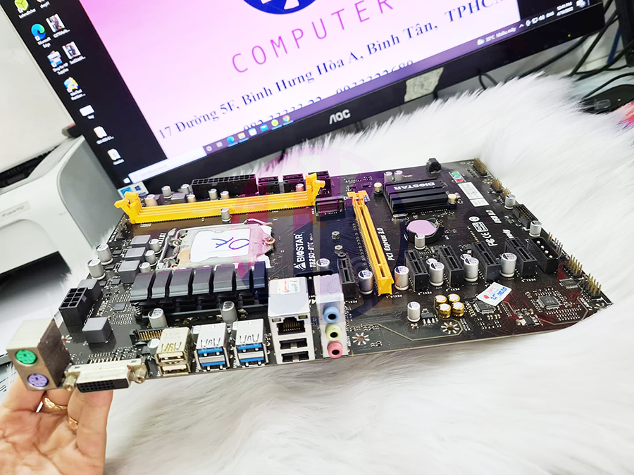 [HCM] Main Tb250 Biostar 6 chân hàng đẹp đầy đủ Fe socket 1151