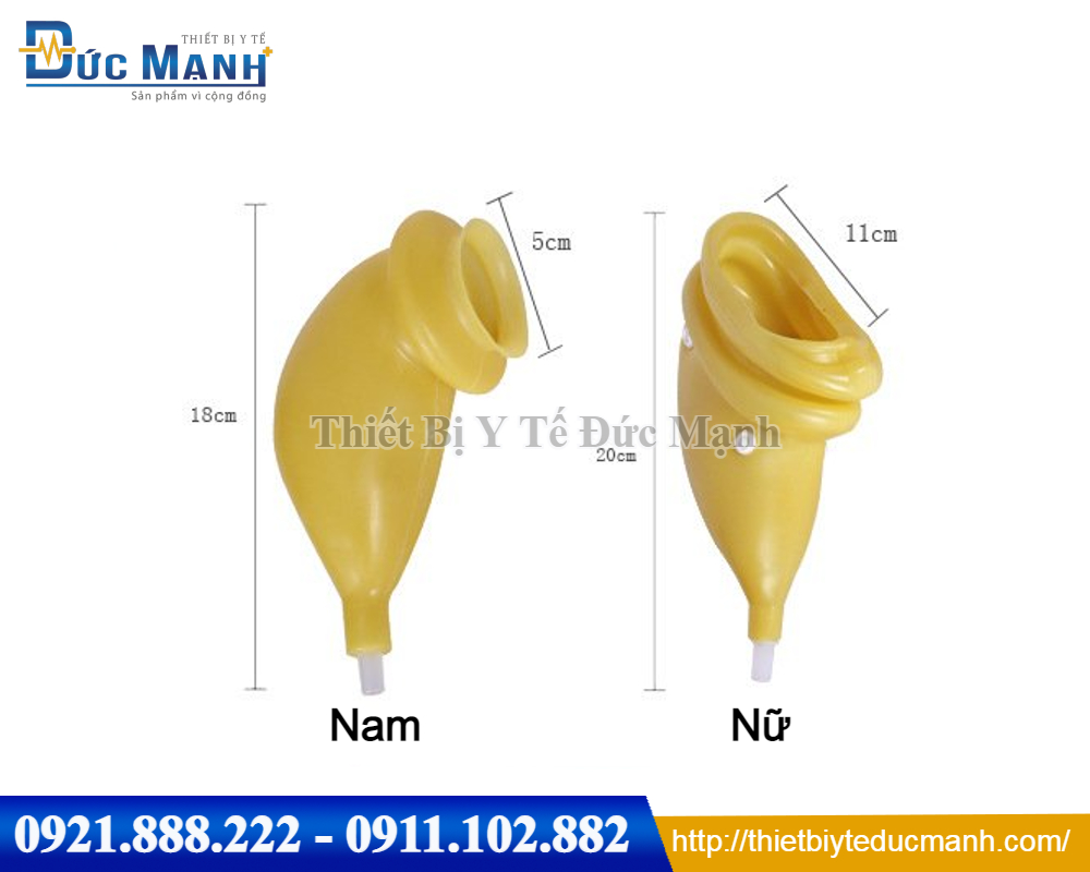 Dụng cụ đi tiểu cho bệnh nhân nam và nữ