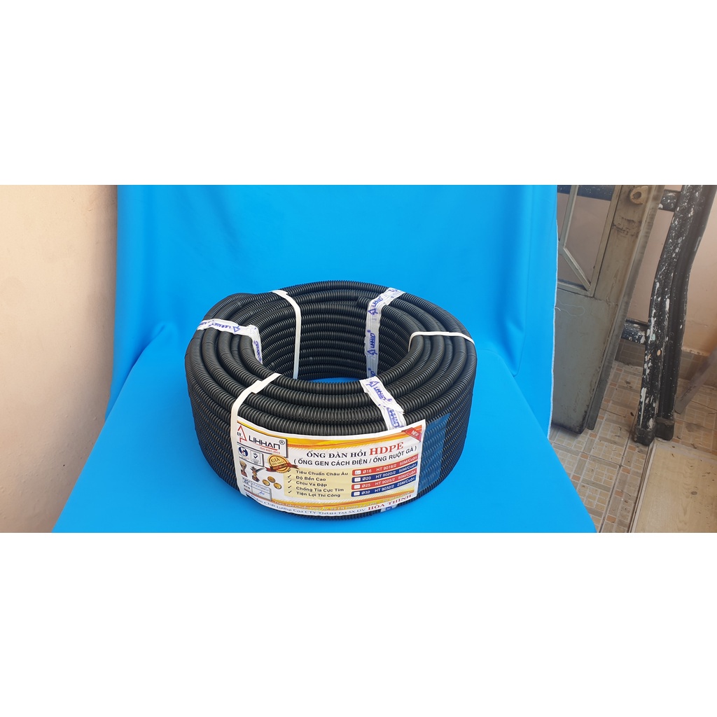 Ống Gen / Ruột gà màu đen phi 16,20,25,32