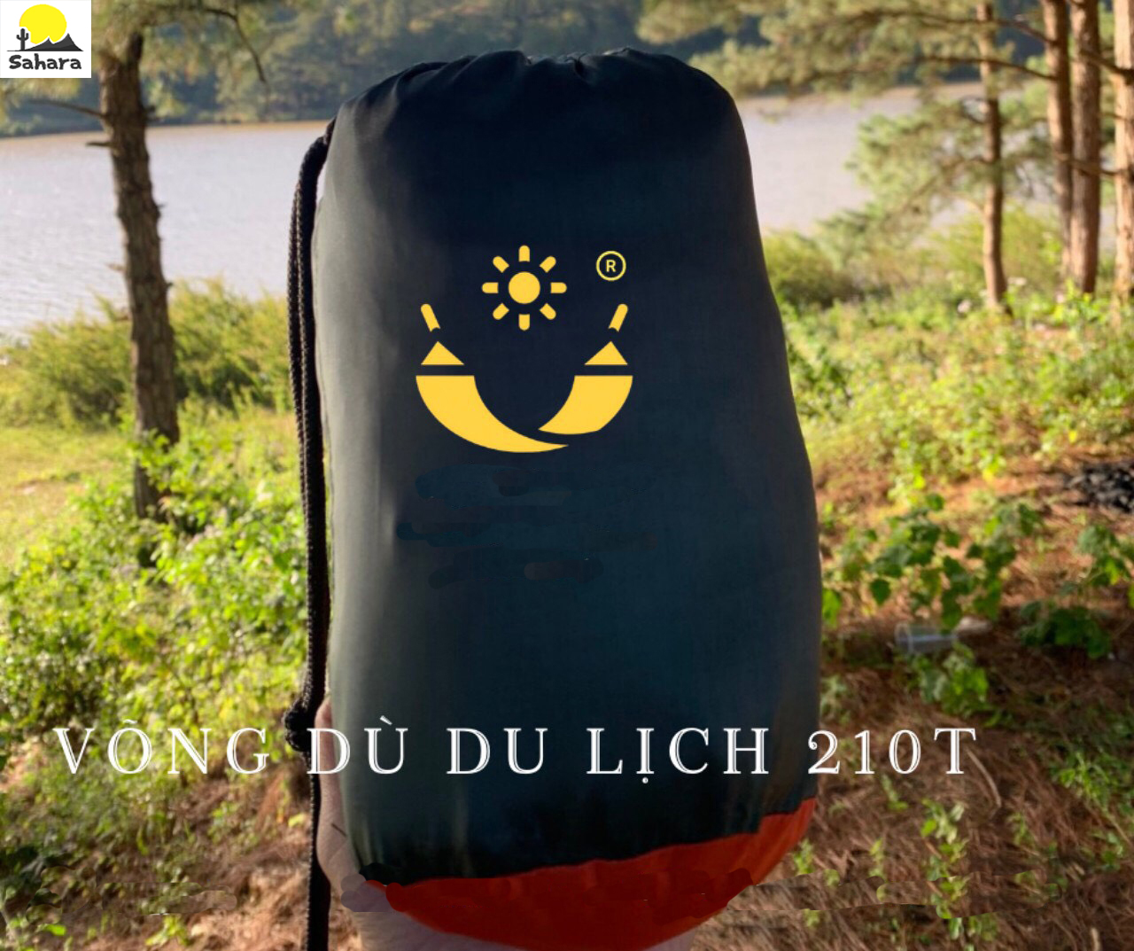 [HCM]Võng vải đôi du lịch dã ngoại