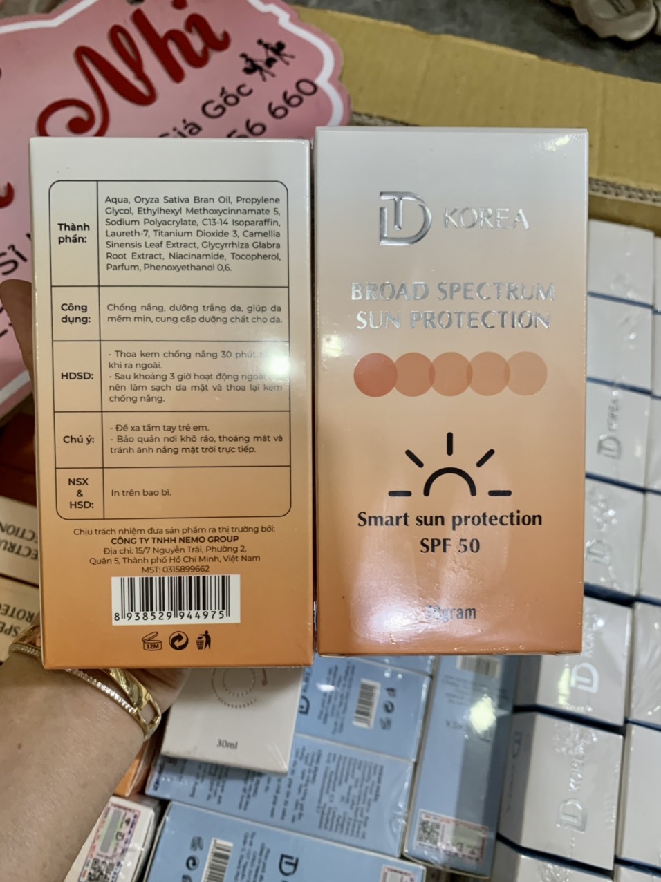 Combo kem face serum và chống nắng Trang Nemo