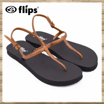 brown rubber flip flops