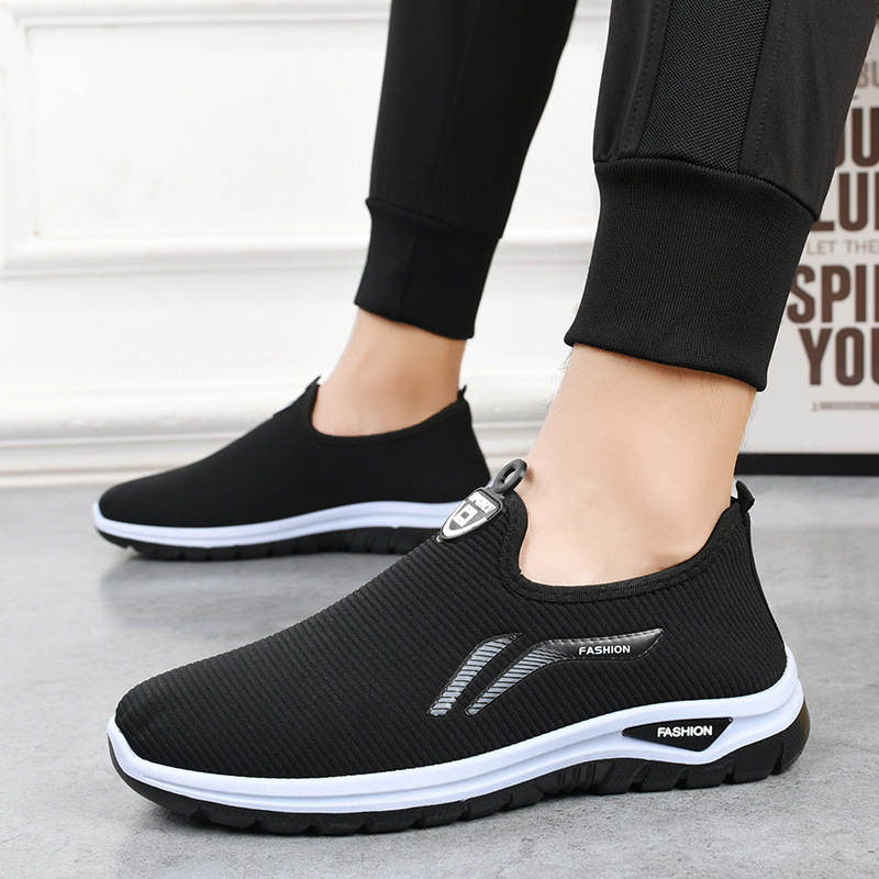 2023 Autumn New Flying Fabric Shoes Men's Sports Single Shoes Casual Shoes Work Men's Shoes