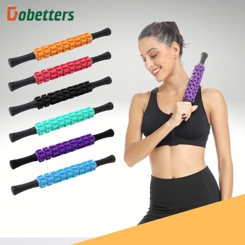 Gậy massage dãn cơ, con lăn 9 răng dãn cơ cầm tay Roller Stick