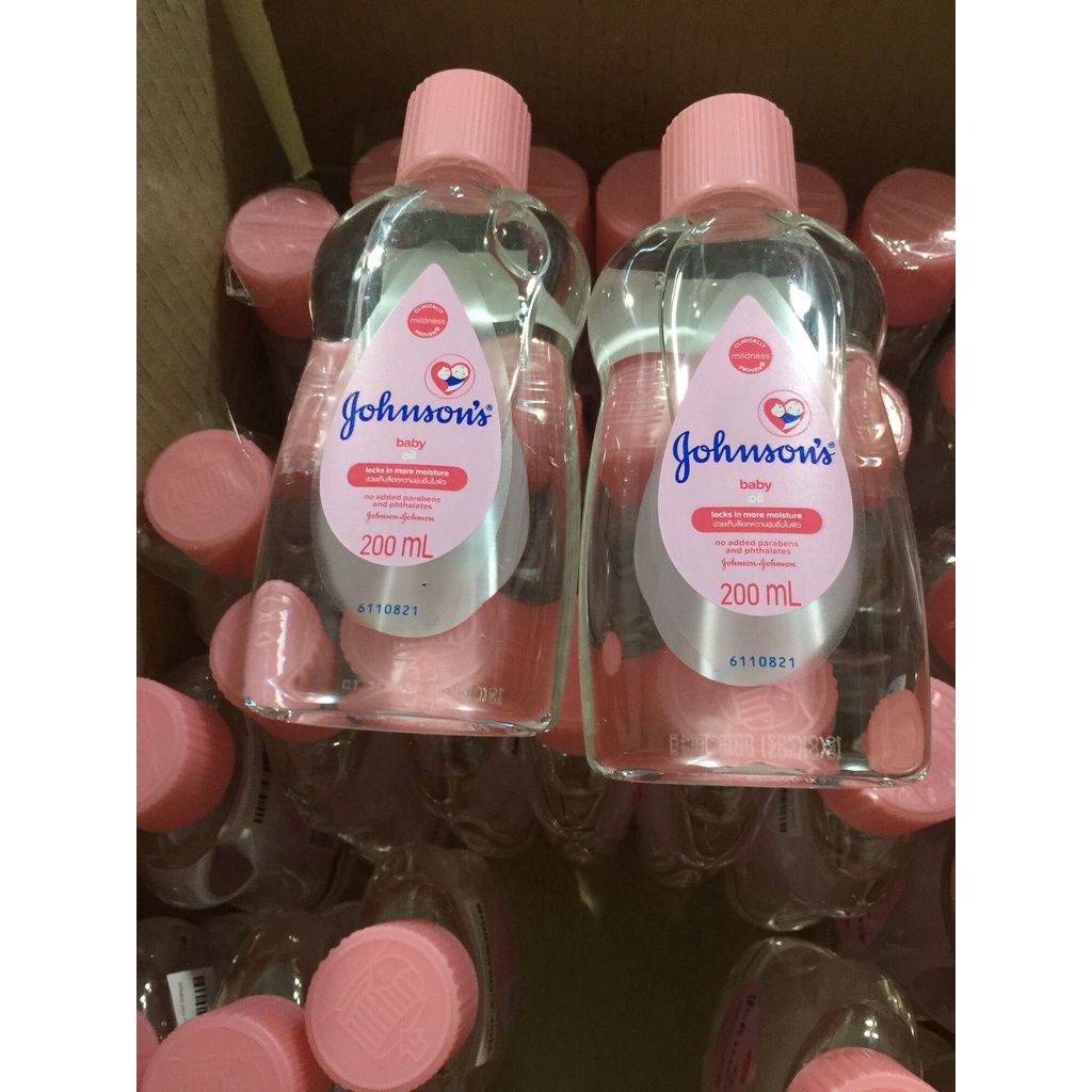 Johnson baby oil 200ml-50ml-pegastore
