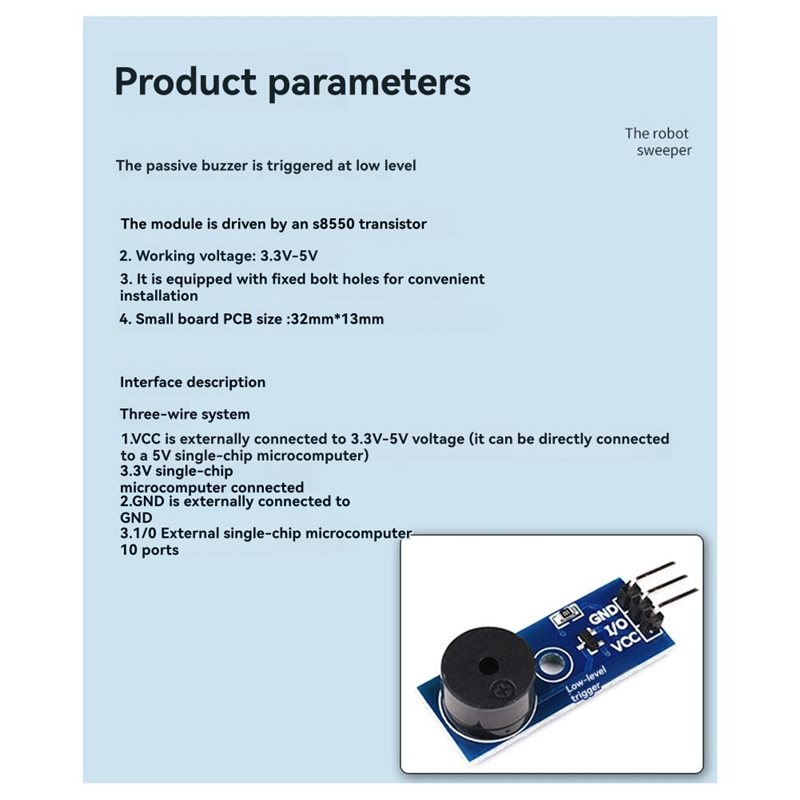 Low-Level Trigger Buzzer Control Board 30-Pcs Passive Buzzer Module ...