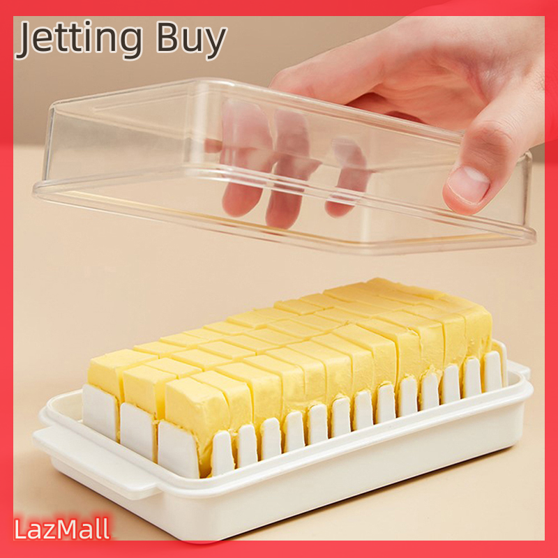 【Jettingbuy】 Flash Sale Kitchen Butter Dish Box Holder Tray With Lid Cheese Board Storage Container