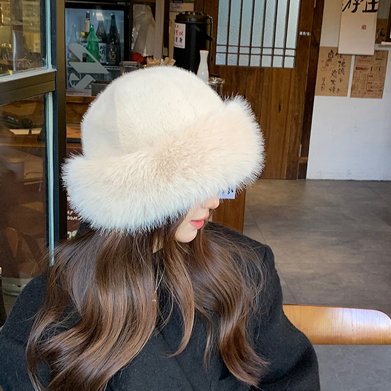Fluffy%20Faux%20Fur%20Bucket%20Hat%20For%20Women%20Luxury%20Plush%20Fisherman%20Hat%20Warm%20Winter%20Hat%20Thicken%20Cold%20Snowy%20Day%20Panama%20Cap%20BOYUAN%20-%20Image%202