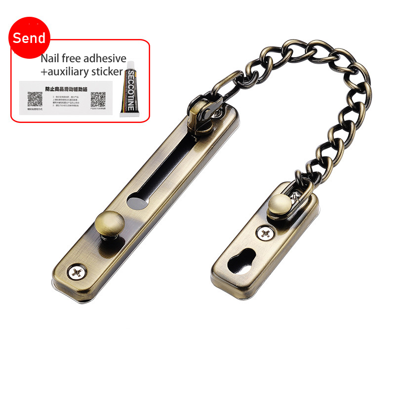 NFA Anti-theft chain door chain home door bolt anti-theft door lock security chain hotel no-drill window chain door inside counter lock buckle