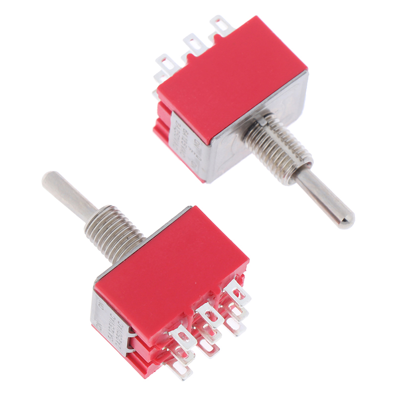 【TopazTrove】2pcs 9Pins 3PDT On On/on Off On 2/3 Positions Mini Toggle ...