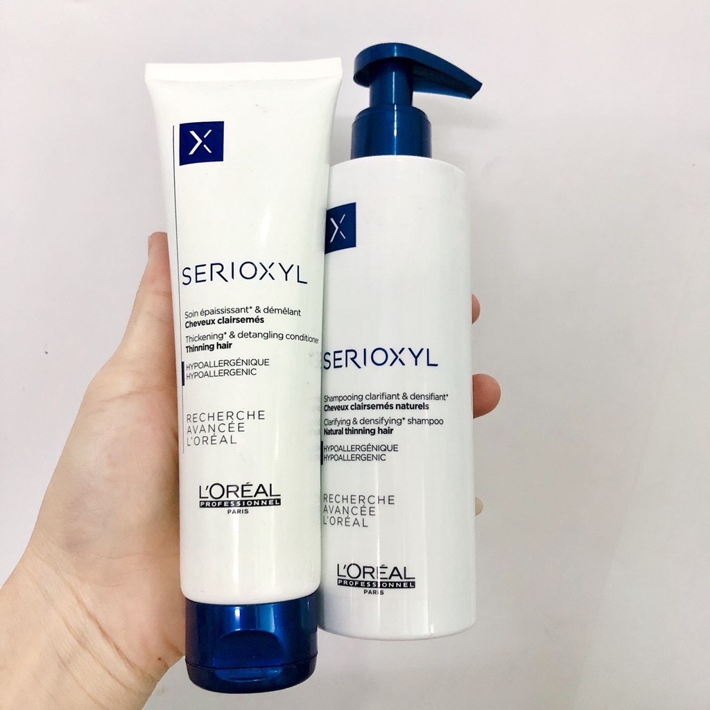 Dầu gội xả kích thích mọc tóc L'oréal Serioxyl 1000mlx2