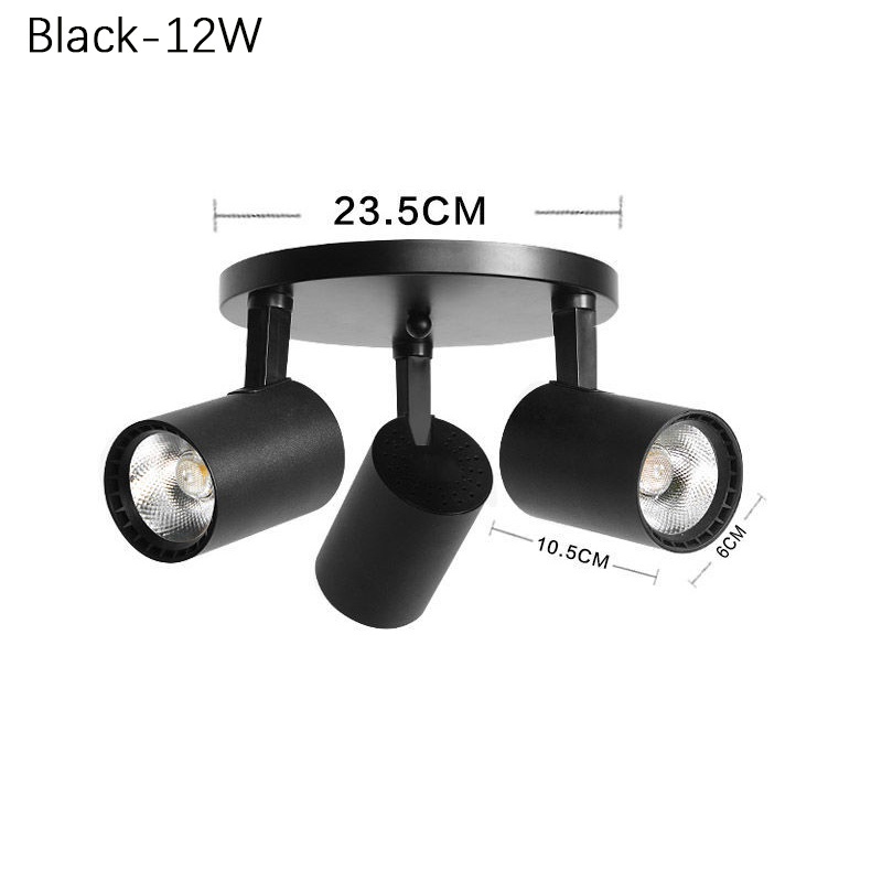 Đèn trần bóng led ba đầu tối giản hiện đại phong cách bắc âu cho phòng khách / phòng ngủ