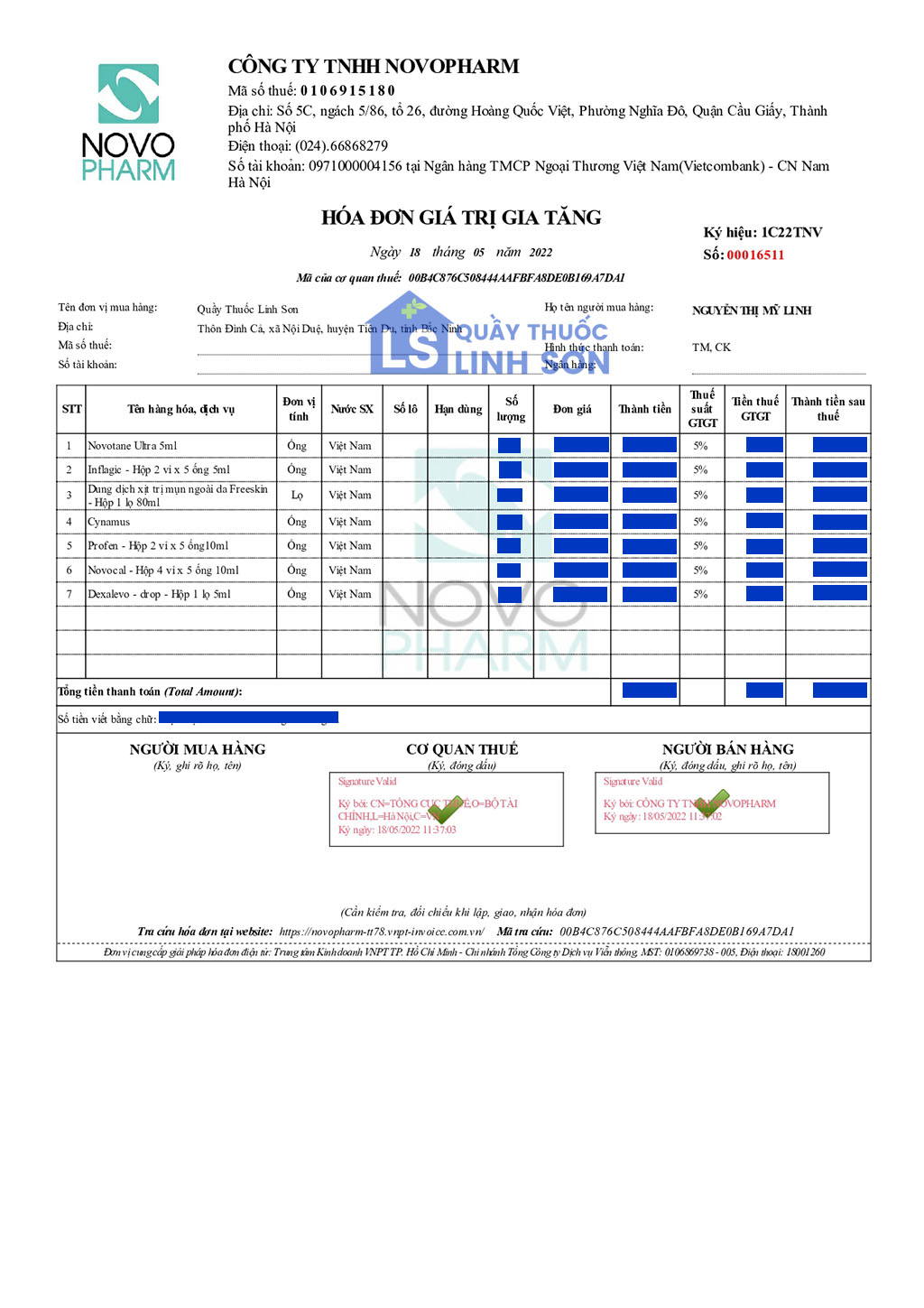 Nước mắt nhân tạo Novotane Ultra 5ml