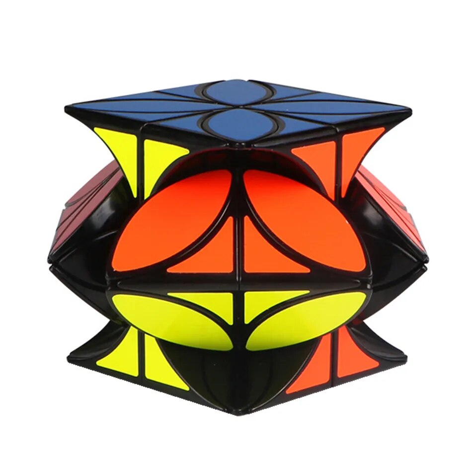 Original Gift Box Qiyi Four Leaf Clover Cube 3X3 Cube Strange-Shape 3X3x3 Cube Skew Speed Cube Professional Puzzle