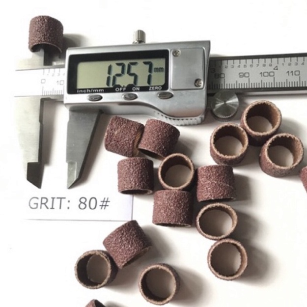 đầu chà nhám gắn trục 12.7mm grit 80/120/320/600.
