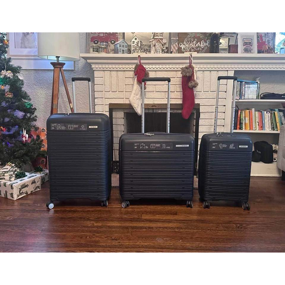Vali Du Lịch Samsonite Elevation Plus, Vali Kéo, Size 24, Màu Ming Blue, Vali Cho Doanh Nhân, Văn Phòng, Nhập Đức, BH 12 Tháng