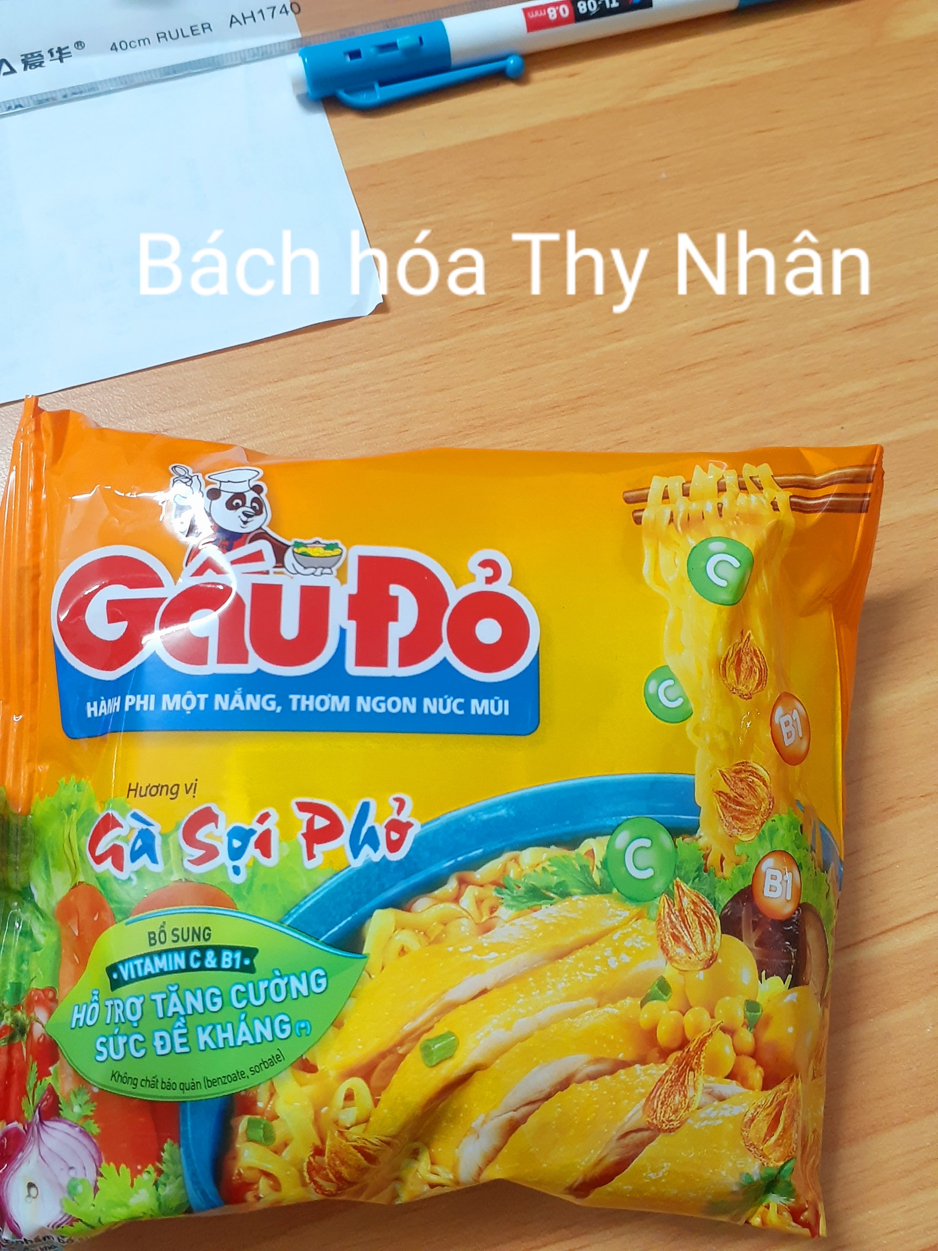 Mì Gấu Đỏ Gà Sợi Phở 1 thùng
