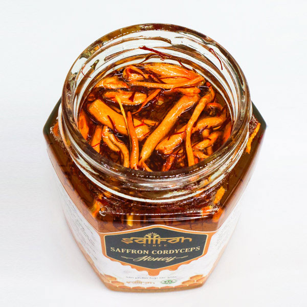 Saffron honey Cordyceps 180ml (1gr of Cordyceps + 1gr saffron)