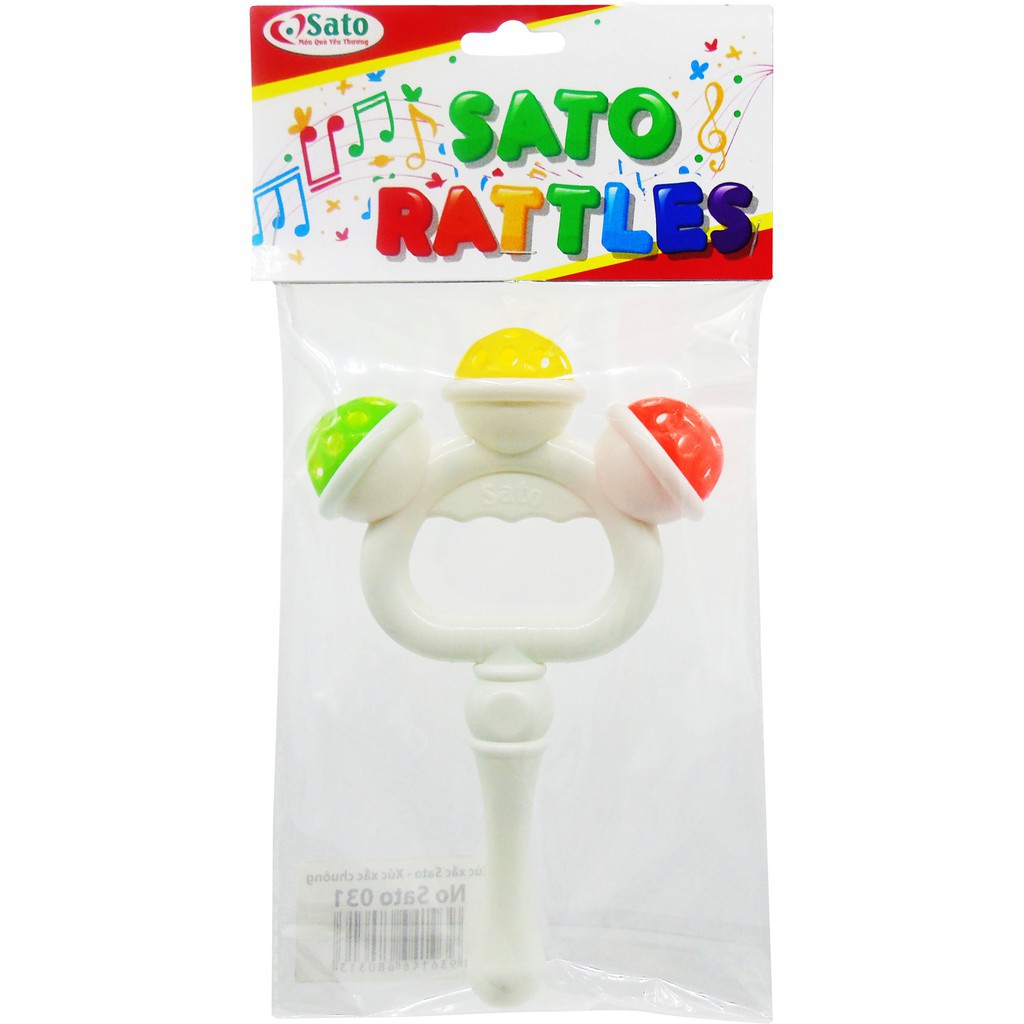 Lục Lạc Cầm Tay Sato cho Bé từ 3 Tháng[ đồ chơi an toàn]