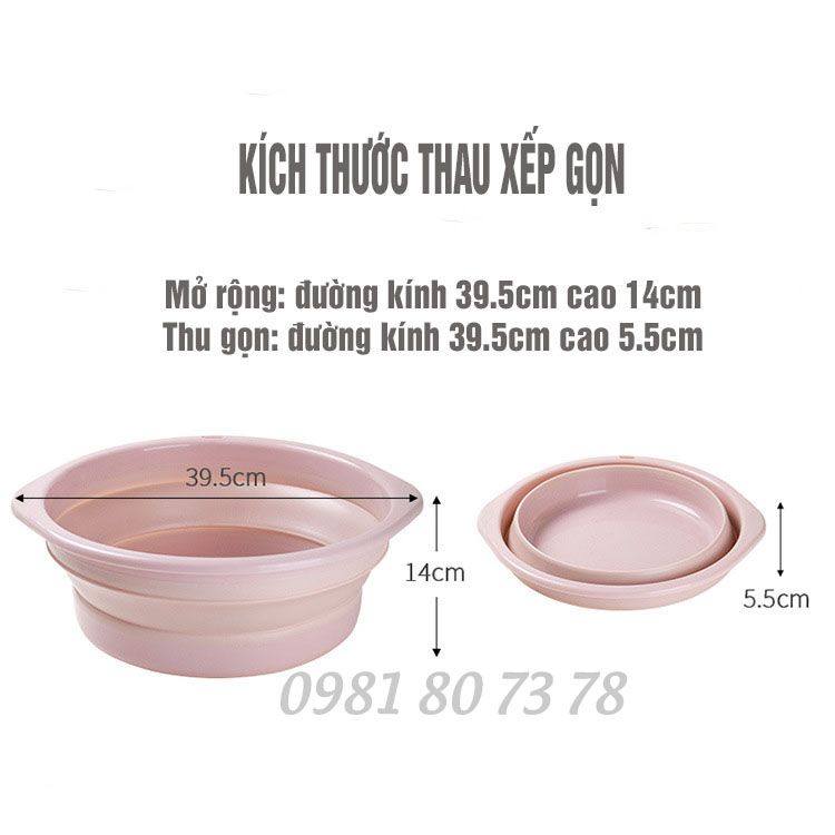 Thau chậu xếp gọn, thau giặt đồ