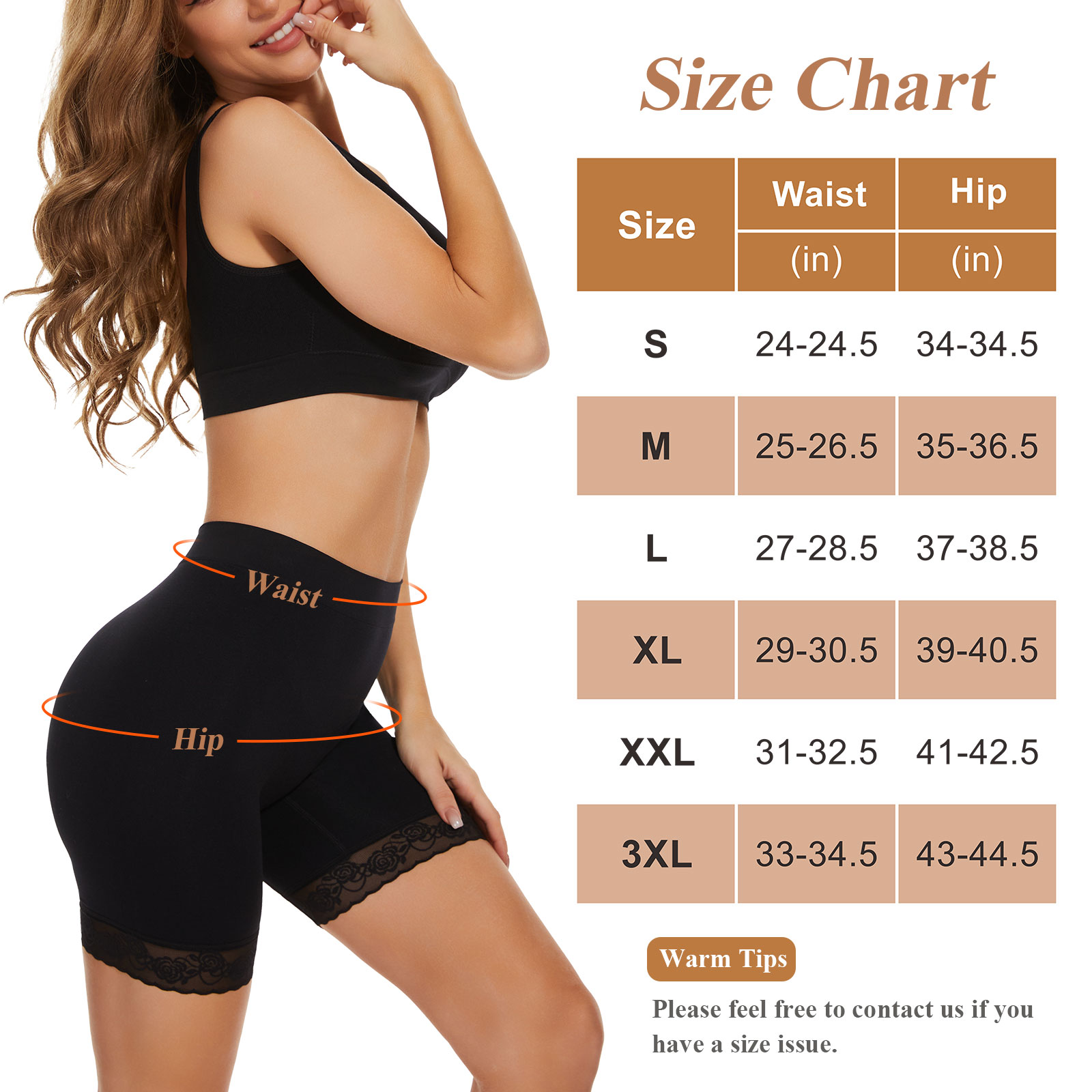 Women's Anti Chafing Shorts Chub Rub Shorts Lace Slip Shorts Comfort Seamless Long Briefs for Under Dresses Skirts Safety Pants. 