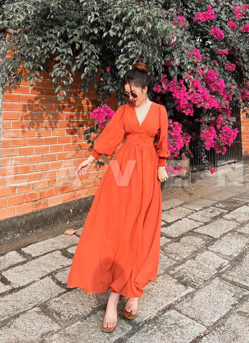 Đầm MAXI đũi xốp cực hot.