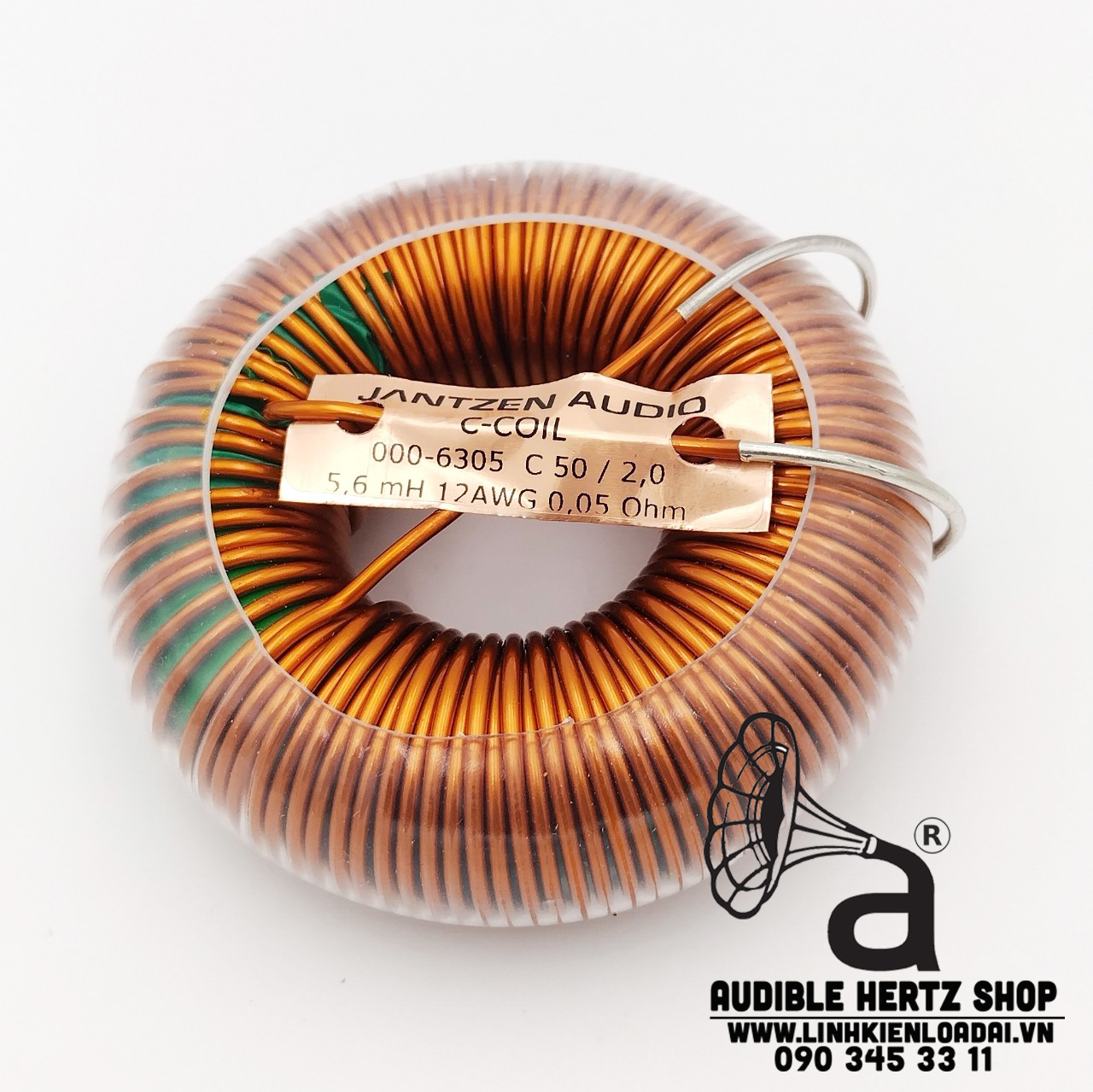 Cuộn cảm 5.6mH Jantzen C-Coil DCR 0.05 OHM dây 2mm
