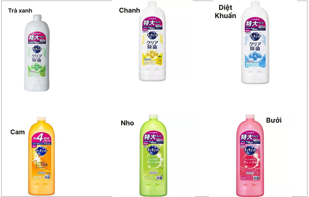 Nước rửa chén, bát KAO 770ml - Nhật Bản