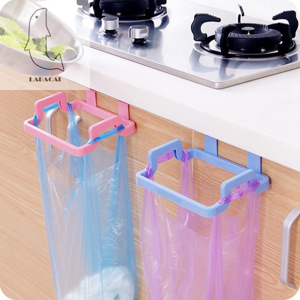 LABAICAI Plastic Hangable Multifunction Punch free Practical Garbage Bag Rack Storage Rack Trash Rubbish Bag Holder Kitchen Accessories