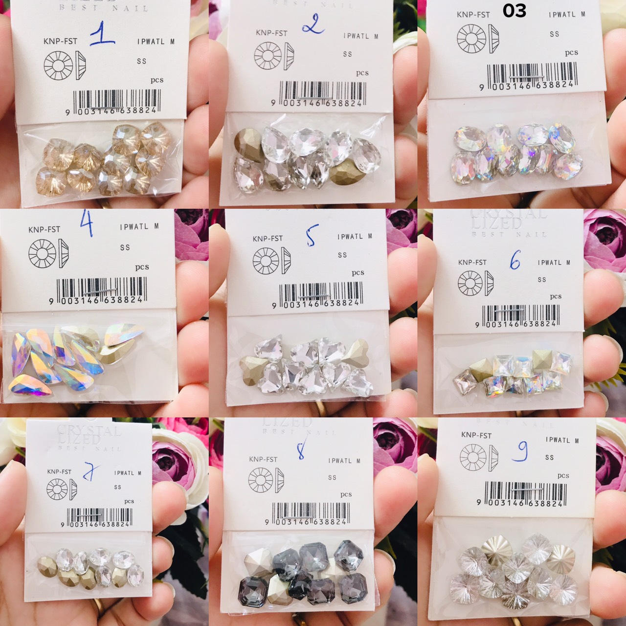 Đá khối siêu sáng dành cho Nail 15k/1 bịch (10 viên)