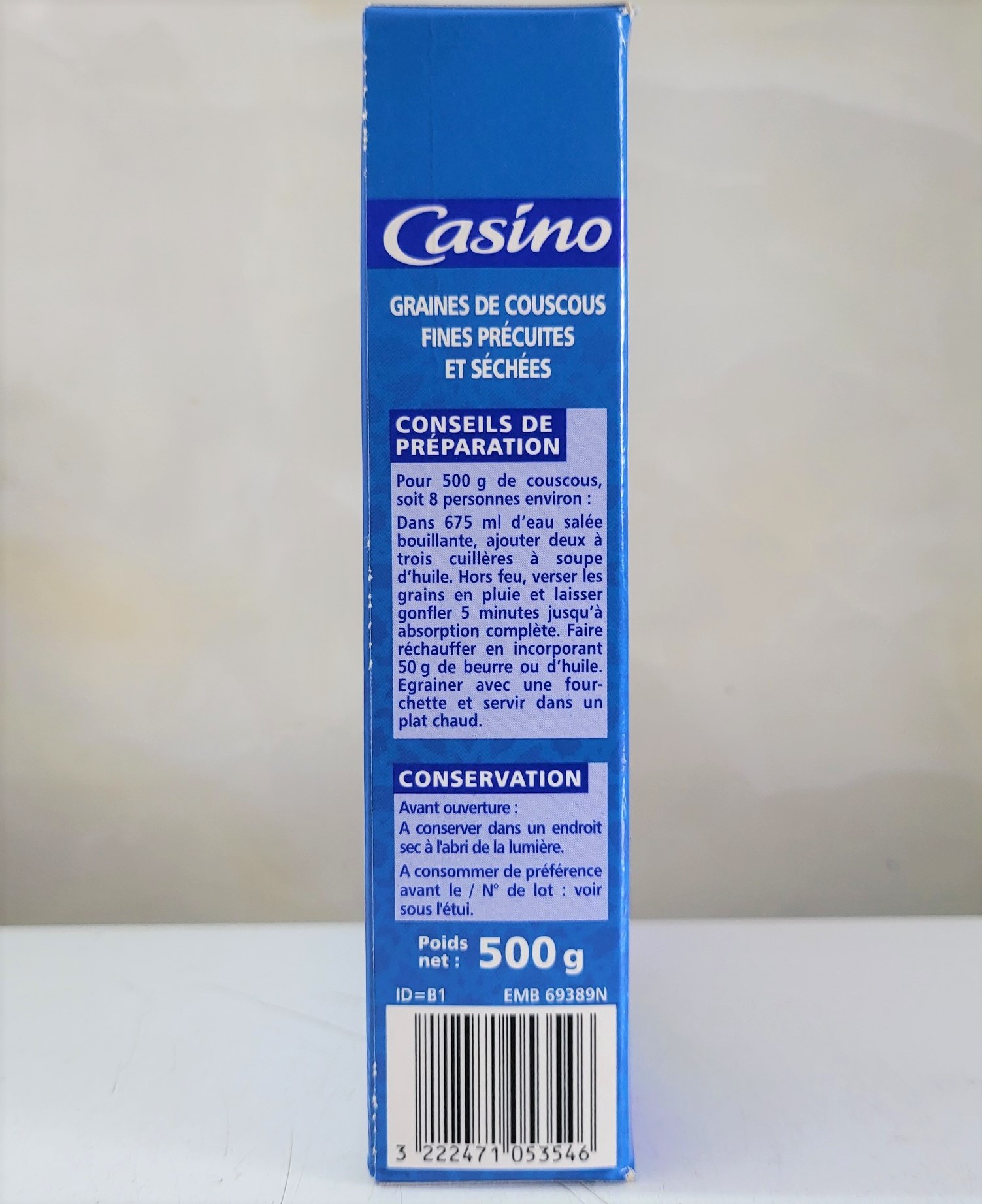 [Hộp 500g] HẠT LÚA MÌ CỨNG [Italia] CSN CousCous