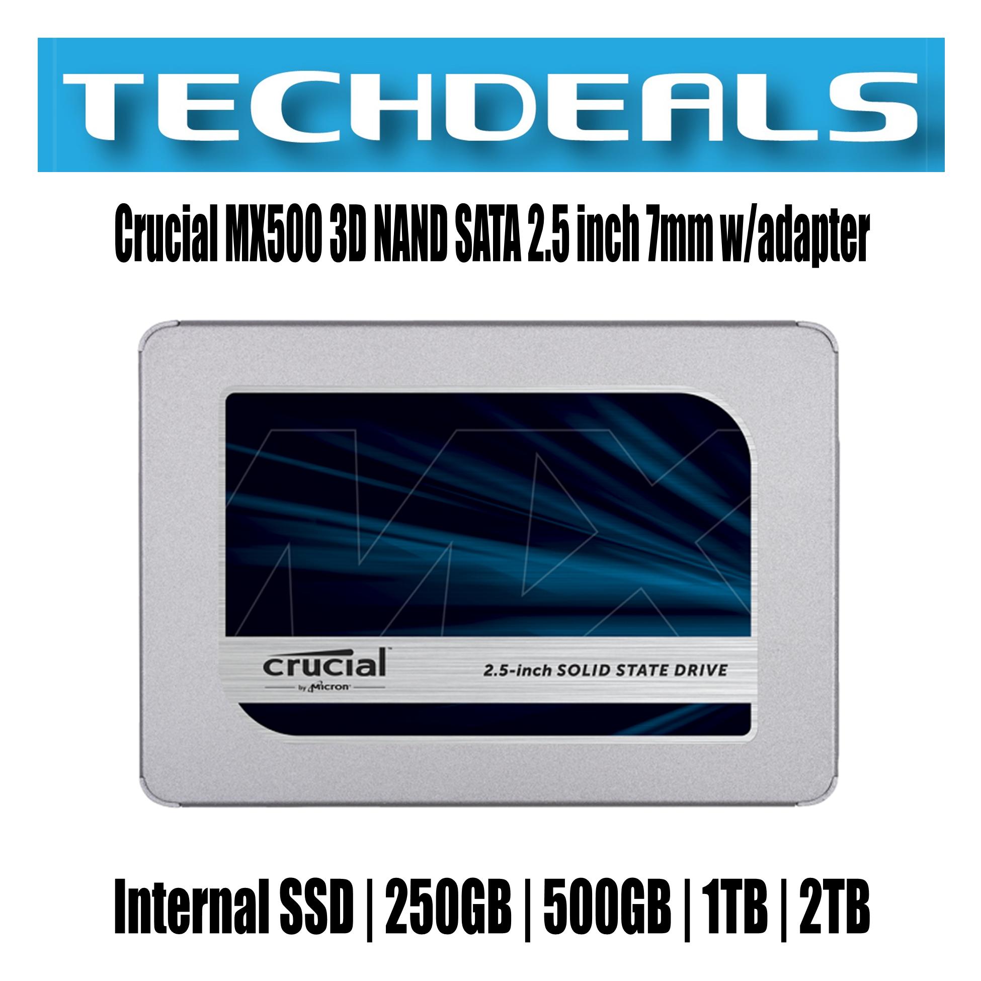 Crucial MX500 3D NAND SATA 2.5 inch (with 9.5mm adapter) Internal SSD 250GB | 500GB | 1TB 2TB | Lazada Singapore